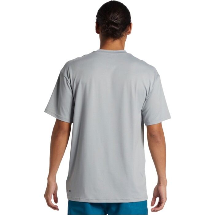 2024 Quiksilver Mens DNA Bubble Logo Surf Short Sleeve Tee AQYWR03186 - Quarry